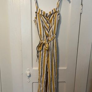 Striped Wide-Leg Jumpsuit